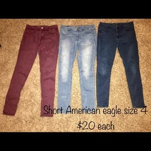 Short length American eagle jeans